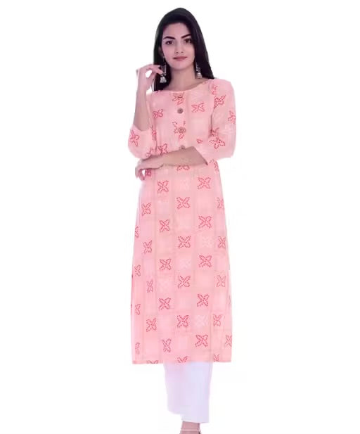 Women's Printed Rayon Kurti